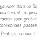 Livraison gratuite jusqu'à lundi minuit !