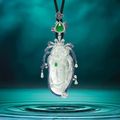 Icy Jadeite 'Guanyin', Jadeite, Sapphire and Diamond Pendant, Alessio Boschi