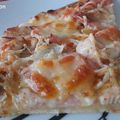 Pizza poulet bacon moutarde