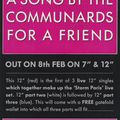 This is a song by The Communards... For A Friend | 8th february 1988