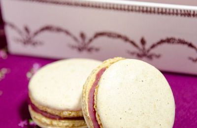 Macarons framboise et chocolat blanc