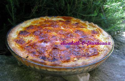 Quiche au chorizo et au chèvre