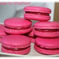 Macarons ganache framboises