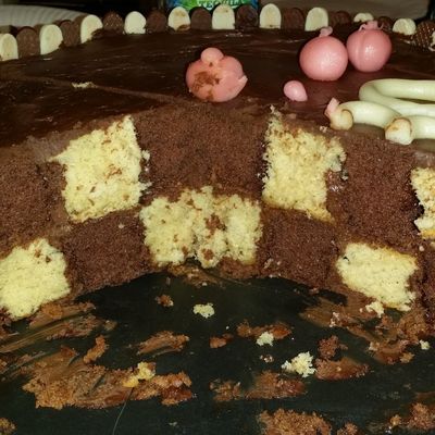 Gâteau damier (Thermomix) - Marre aux cochons 