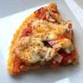 Polenta façon pizza jambon-champignons-mozzarella