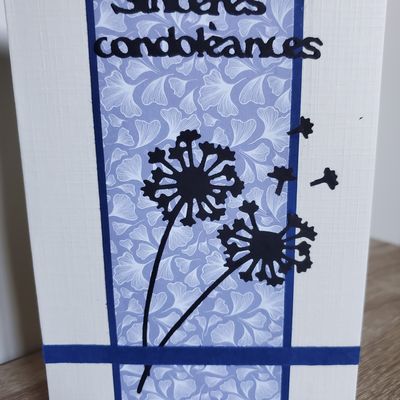 Carte condoléances 