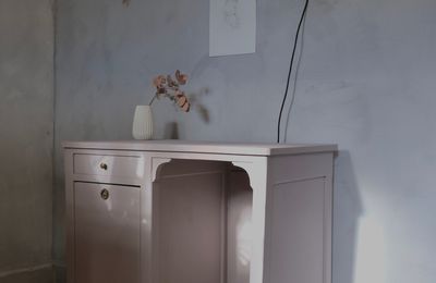 Bureau enfant ancien rose VENDU