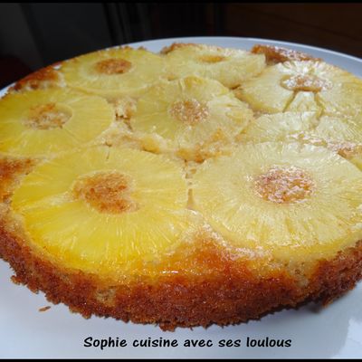 "Gâteau renversé à l'ananas"