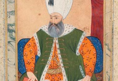 Portrait du sultan ottoman Soliman le Magnifique (1520 -1566) d'après Levni. Turquie, art ottoman, XVIIIe siècle