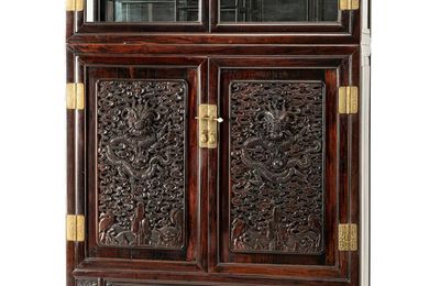 A hardwood cabinet, Qing dynasty