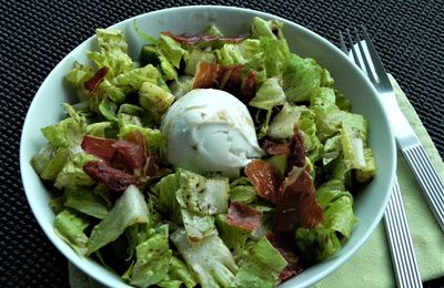 Salade italienne à la mozzarella di bufala, sans gluten et sans lactose