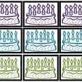 Affichage des bougies d'anniversaires