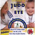 JUDO ÉTÉ - Initiation gratuite mardi 19 juillet 2022 de 9h à 17h Parc rue André Pariès