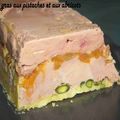 FOIE GRAS FOURRE AUX ABRICOT ET CROUTE DE PISTACHE