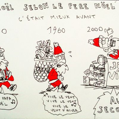 La carte de Noël du Laboratoire de Neurosciences cognitives des TED illustrée par Pablo