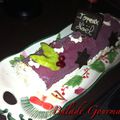 Bûche de Noël glacée framboise/vanille