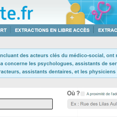 Vérifier l'enregistrement d'un professionnel de santé.