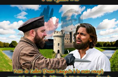 6 ou 7 juillet 1378 Yvain de Galles (Owain Lawgoch à la main rouge) assassiné au siège du château de Mortagne sur Gironde