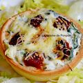 Quiche aux courgettes, ricotta et chorizo