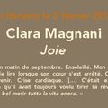 La chronique de Lydie: Joie, Clara Magnani