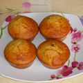 Muffins à l'orange et aux pépites de chocolat