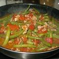 haricots verts / viandes hachées