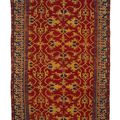 “Lotto” Carpet with Open Kufesque Border, Anatolian, Ottoman period (1281-1924), late 15th–early 16th century