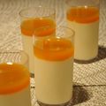 Pré-dessert suite et fin : Pannacotta mais pas vraiment gingembre citronelle gelée de mangue : 