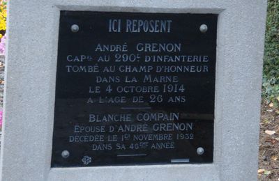 GRENON André Louis (Levroux) + 04/10/1914 Saint-Etienne (43)