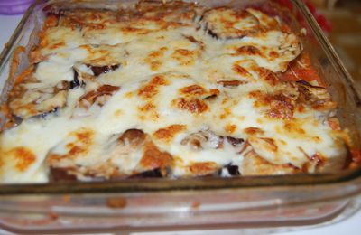 Lasagnes Aubergines Mozza