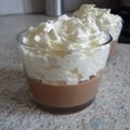 Panna cotta au chocolat, chantilly coco