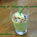 Mousse de courgette aux crevettes