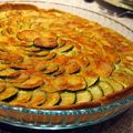 The Tarte aux courgettes/chavroux/parmesan