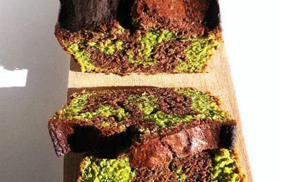 • Cake marbré chocolat/pistache ultra moelleux •