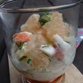 Salade de pamplemousse aux crevettes