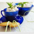 Crème anglaise à la menthe et ses oeufs à la neige