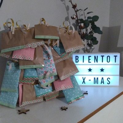 Calendrier de l'avent pochettes