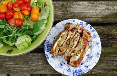 Croques Monsieur à la fondue de poireaux et féta