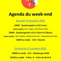 Agenda du week-end (16 & 17 oct. 2021)
