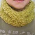 Snood en Neige Tilleul