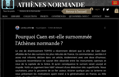 Pourquoi la ville de Caen a-t-elle été surnommée "l'Athènes normande"?