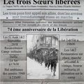 31 AOÛT 1 ET 2 SEPTEMBRE 2018 74 EME ANNIVERSAIRE DE LA LIBERATION DES TROIS VILLES SOEURS