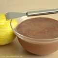 Mousse au chocolat au lait, citron & gingembre