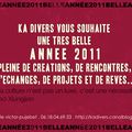 KA DIVERS VOUS SOUHAITE UNE HEUREUSE ANNEE 2011