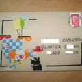 Echange d'enveloppes brodées sur le thème du cirque: les photos!