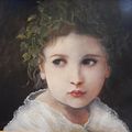 'La petite fille aux lierres ' ,portrait virginie STEFANI,artiste peintre