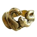Bob Burkett. Gold Double Helix Snake Ring