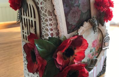 Un Junk Journal qui parle de fleurs