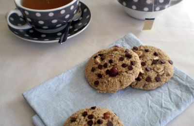 Cookies chocolat & noisettes...100% végétaux!!!