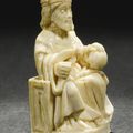 German, 14th century, Chesspiece representing a King